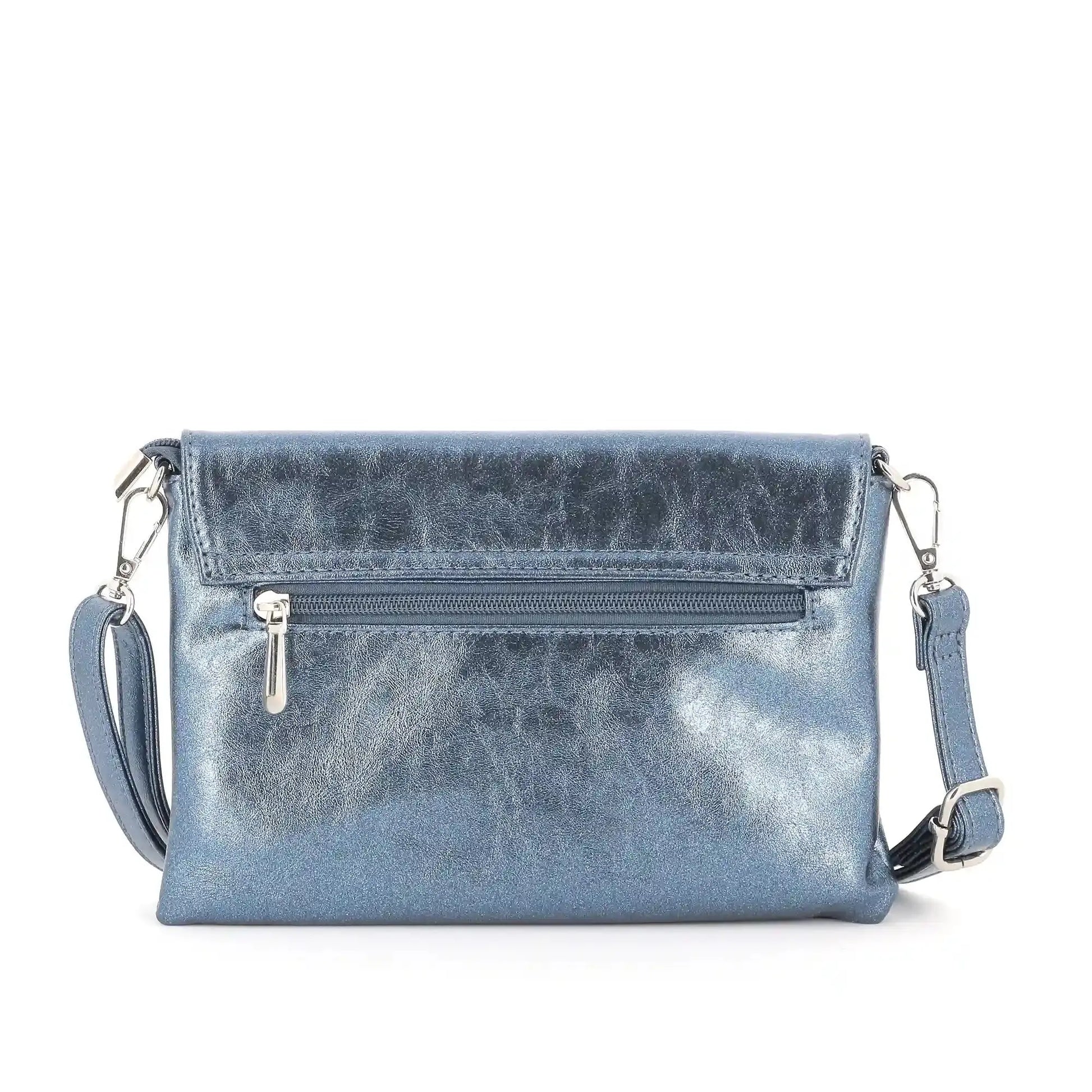 Flora & co Sac bandoulière pochette femme irisé bleu