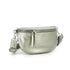 Flora & co Sac banane bandoulière femme irisé taupe métal