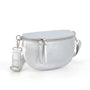 Flora & co Sac banane bandoulière femme irisé argent