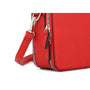 Flora & co Sac caméra bandoulière femme 2 zip rouge