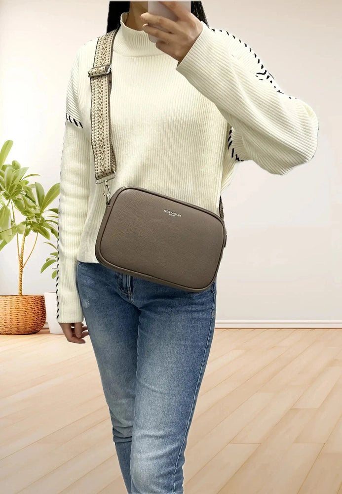 Flora & co Sac bandoulières femme multipoches taupe foncé