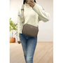 Flora & co Sac bandoulières femme multipoches taupe foncé