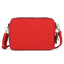 Flora & co Sac caméra bandoulière femme 2 zip rouge