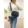 Flora & co Sac bandoulières femme multipoches bleu