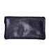 Made in Italy Porte-monnaie cuir daim irisé femme bleu marine