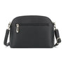 Sac bandoulière arrondi multi-poches Noir - Crocochic
