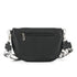 Flora & co Sac banane femme pu cuir grainé noir