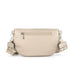 Flora & co Sac banane femme pu cuir grainé taupe métal