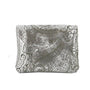 Porte-monnaie suédé métallisé baroque 041A Kaki - Crocochic