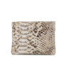 Vue 2 du Porte-connaie cartes court cuir python 041S Taupe par Made in Italy.