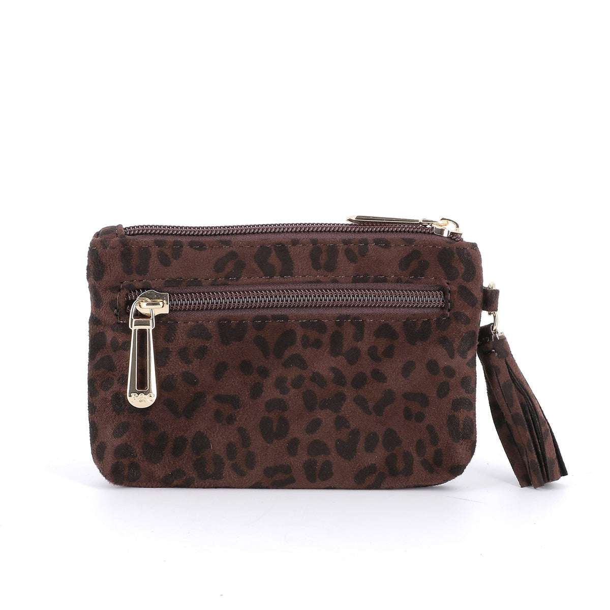 Petit Porte-monnaie Similicuir Léopard Velouté Femme | Portefeuille Porte-c