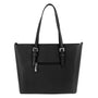 Sac cabas femme simili cuir noir - vue 3 | Flora & co