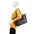 Gallantry Sac cabas femme a4 pompon forulard bleu marine