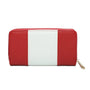Gallantry Portefeuille tout-en-un femme bicolore rouge