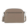 Sac bandoulière arrondi multi-poches Taupe Foncé - Crocochic