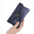Portefeuille pochette passeport cuir isiré Bleu Marine other image 3