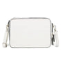 Flora & co Sac caméra bandoulière femme 2 zip blanc