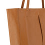 Sac cabas femme cuir véritable camel - vue 3 | Made in Italy