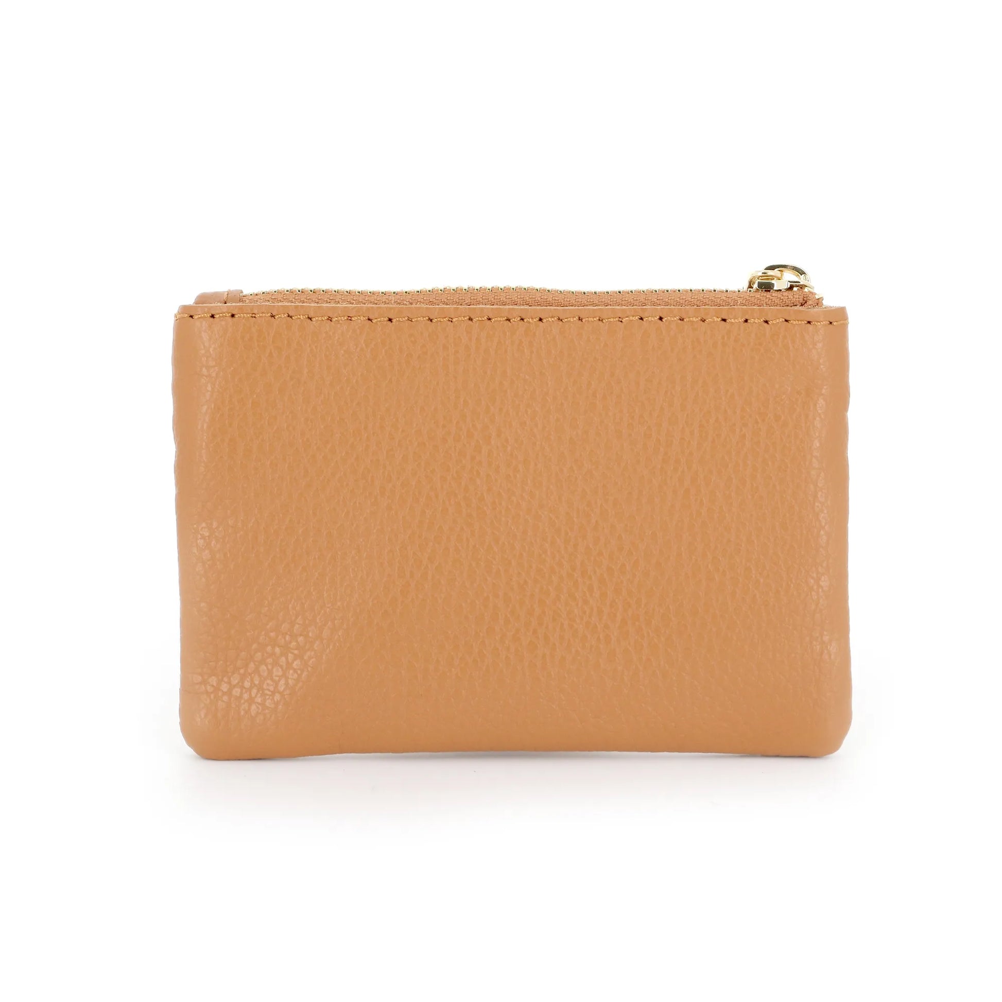 Porte-Monnaie pochette cuir grainé femme Camel other image 3