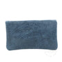 Portefeuille femme cuir souple embossé 05FL Bleu - Crocochic