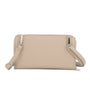Portefeuille campagnon à bandoulière Beige - Crocochic
