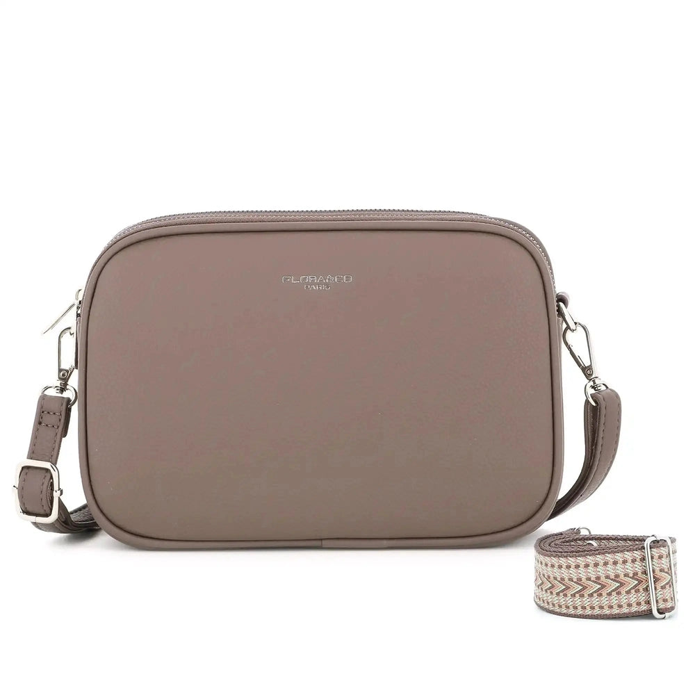 Flora & co Sac bandoulières femme multipoches taupe foncé