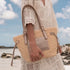 Sac plage paille tressé Femme Marron Métal - Crocochic