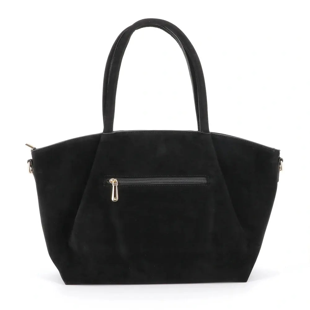 Sac à main bandoulière suédé Noir
