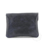 Vue 2 du Porte-Monnaie Cuir Suédé Grainé 041C Bleu Marine par Made in Italy.