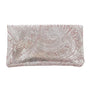 Vue 2 du Porte-monnaie long suédé irisé baroque 05A Rose en cuir par Made in Italy.