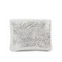 Vue 2 du Porte-monnaie suédé métallisé baroque 041A Argent en cuir par Made in Italy.