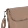 Vue 2 du Mini Sac Bandoulière Femme Marron Métal en cuir synthétique par Flora & co.