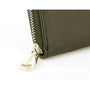 Flora & co Portefeuille porte-carte femme saffiano kaki