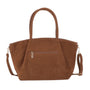 Sac cabas bandoulière femme similicuir camel - vue 5 | Flora & co