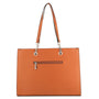 Sac cabas femme similicuir camel - vue 3 | Flora & co