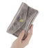 Portefeuille pochette passeport cuir isiré Taupe other image 3