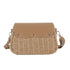 Sac banoulière paille à rabat Camel Flora & co