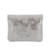Flora & co Porte-monnaie femme court suède irisé Noir Argent