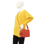 Flora & co Sac caméra bandoulière femme 2 zip rouge
