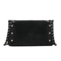 Sac pochette de soirée strass Noir - Crocochic
