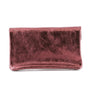 Vue 2 du Porte-monnaie cartes femme cuir irisé 051 Bordeaux par Made in Italy.