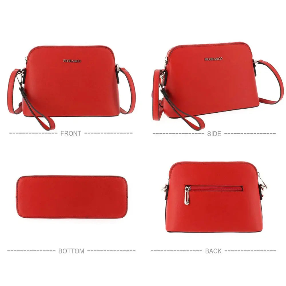 Sac bandoulière femme dragonne rouge