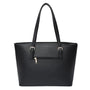 Gallantry Sac cabas femme bicolore saffiano bleu