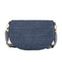 Sac banane paille tressé Bleu Flora & co