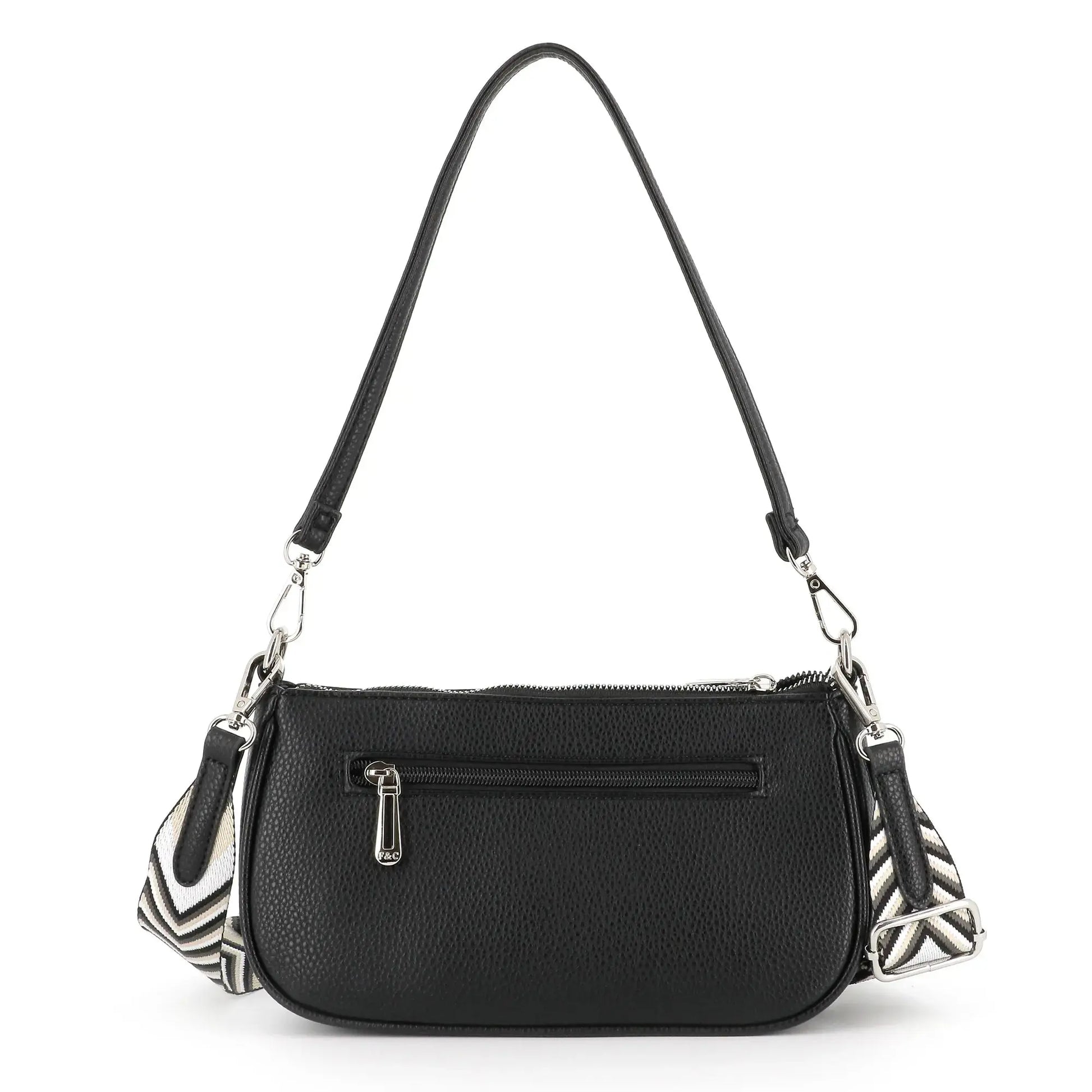 Flora & co Sac baguette avec bandoulière femme Noir