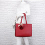 Sac cabas femme simili cuir fourrure a4 rouge - vue 3 | Gallantry