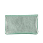 Vue 2 du Porte-monnaie cartes femme cuir irisé 051 Vert Clair par Made in Italy.