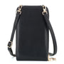 Sac bandoulière pochette téléphone 67 pouces Noir - Crocochic