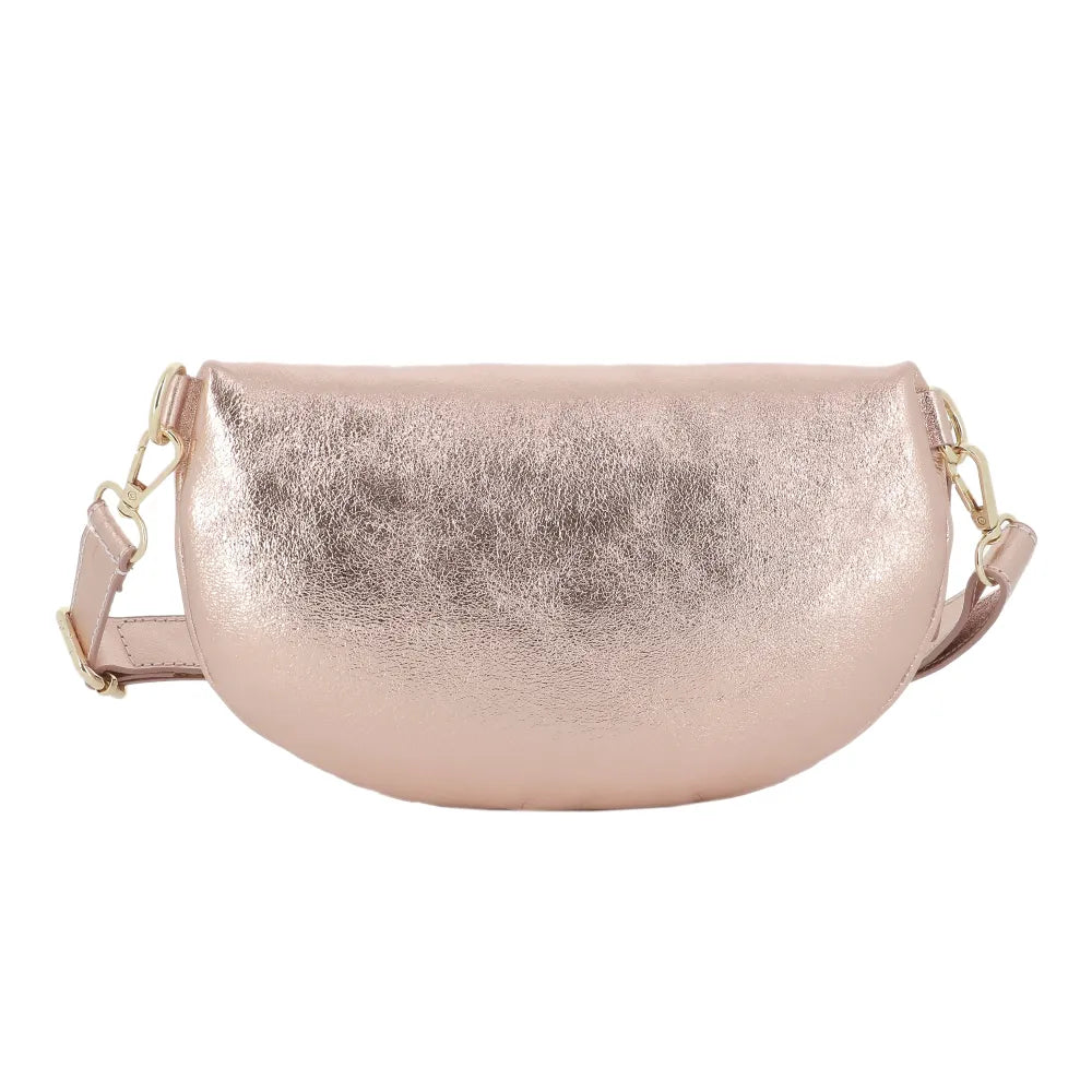 Sac banane cuir brillant fantasie Rose other image 3