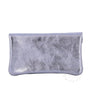 Vue 2 du Porte-monnaie cartes femme cuir irisé 051 Lilas par Made in Italy.